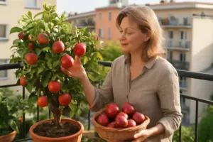 Coltivare alberi da frutto nani: l’opzione perfetta per terrazzi con spazio limitato e raccolti abbondanti