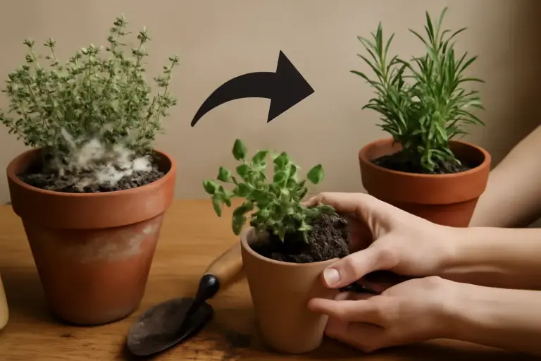 Muffa bianca sulle erbe aromatiche: il semplice cambiamento nella cura che fa la differenza