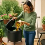 Compostaggio domestico per balconi: le soluzioni compatte che trasformano scarti in nutrimento